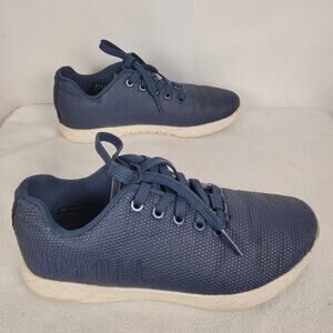 No Bull womens navy blue low top fabric sneakers size 7